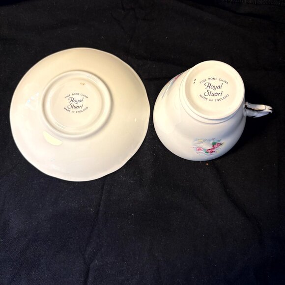 Royal Stuart Bone China Cup and Saucer - Happy Anniversary - Picture 4 of 4
